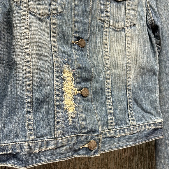 Distressed Denim Jacket - Picture 3 of 8